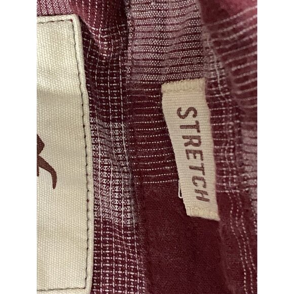 Hollister Stretch Womens M Plaid  Flannel Button Down Long Sleeve Collar - Picture 5 of 10